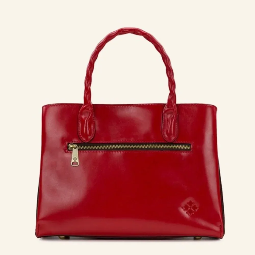 Patricia Nash Genovese Leather Top Handle Crossbody Rose Tooled Passion Handbag